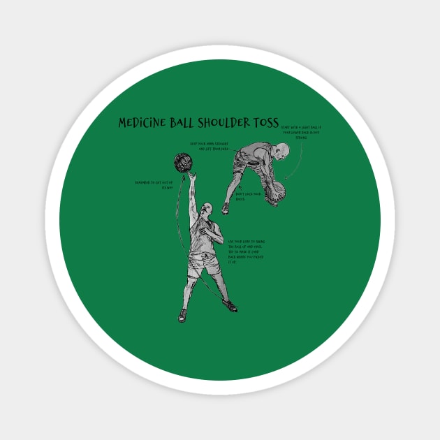 Medicine Ball Shoulder Toss Magnet by DiPEGO NOW ENTERTAiNMENT